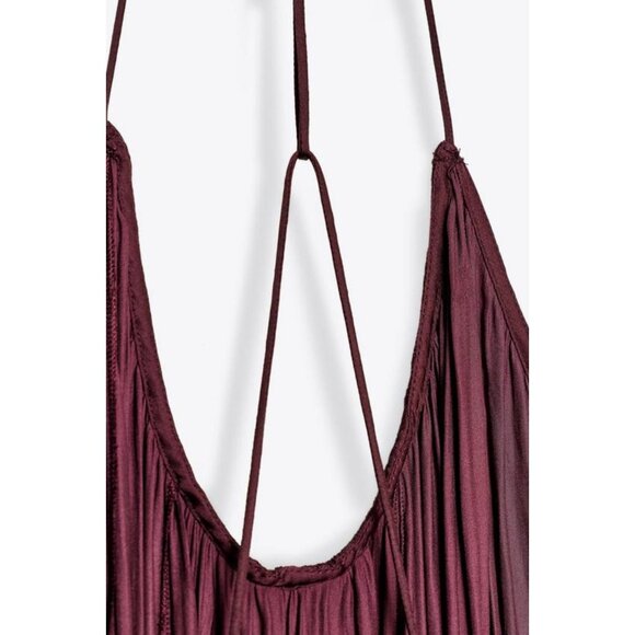 ZARA ZW COLLECTION LONG SATIN DRESS - Picture 14 of 14